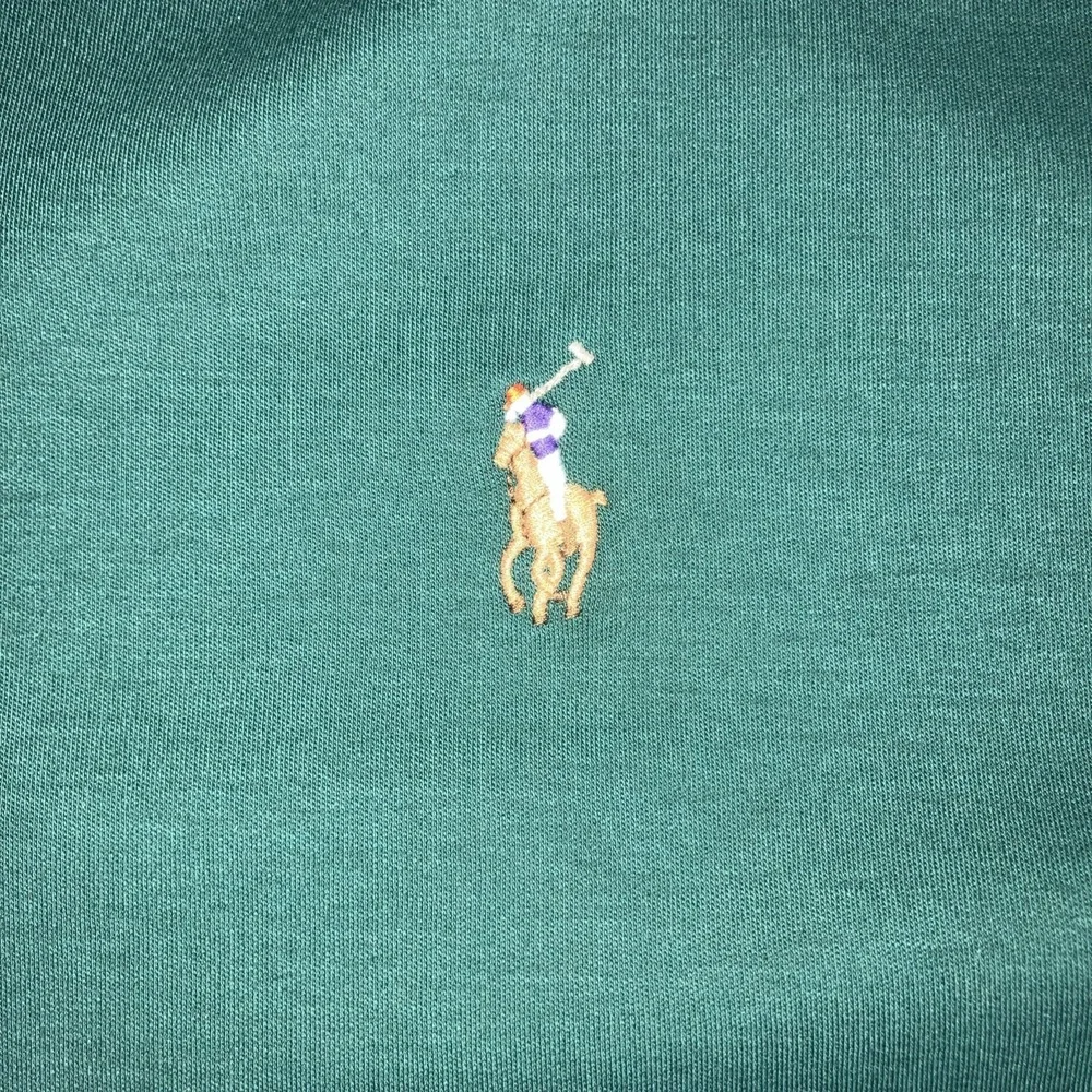 Polo Ralph Lauren Polo Shirt Mens XXL Green Pima Soft Touch Pony *Flaw